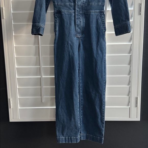 Madewell Denim Slim Coverall Jumpsuit in Stanwick Wash - Picture 8 of 9
